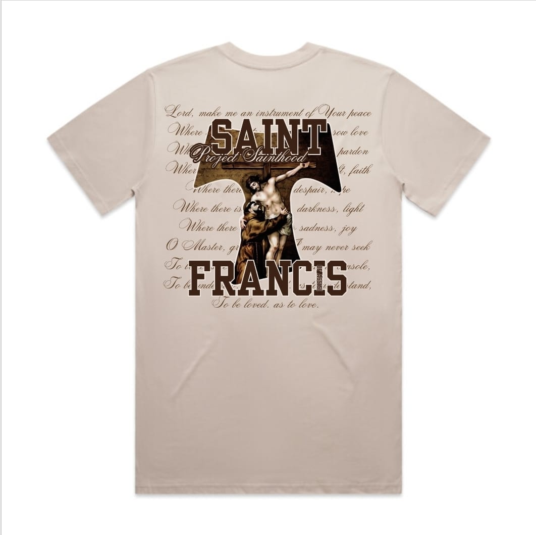 SAINT FRANCIS OF ASSISI SPECIAL EDITION TEE CELEBRATING THE FRANCISCAN JUBILEE YEAR