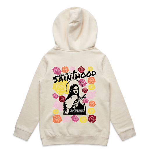 SAINT THERESE FLOWER KIDS HOODIE