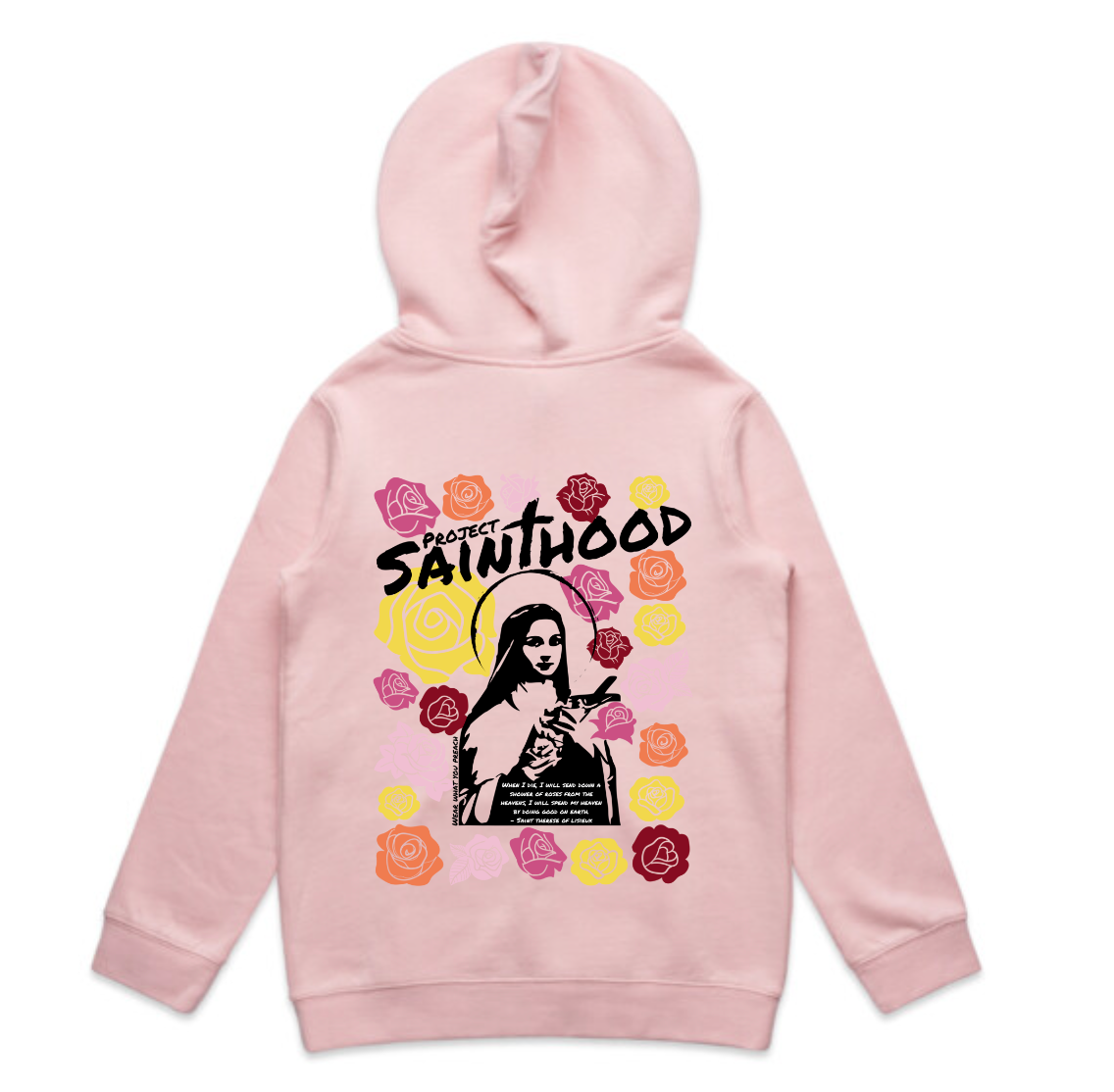 SAINT THERESE FLOWER KIDS HOODIE