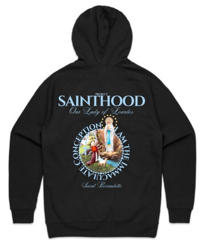 OUR LADY OF LOURDES ADULT HOODIE