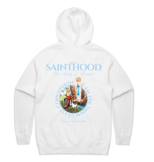 OUR LADY OF LOURDES ADULT HOODIE