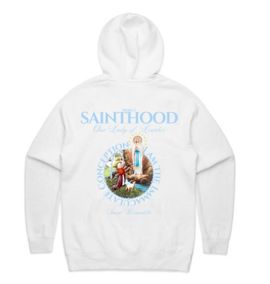 OUR LADY OF LOURDES ADULT HOODIE