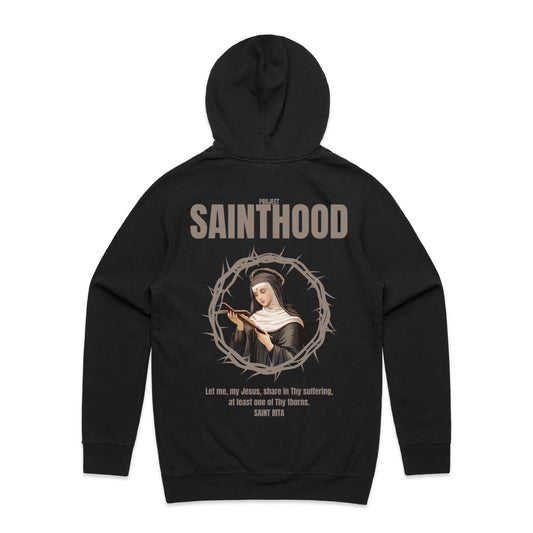 SAINT RITA HOODIE BLACK