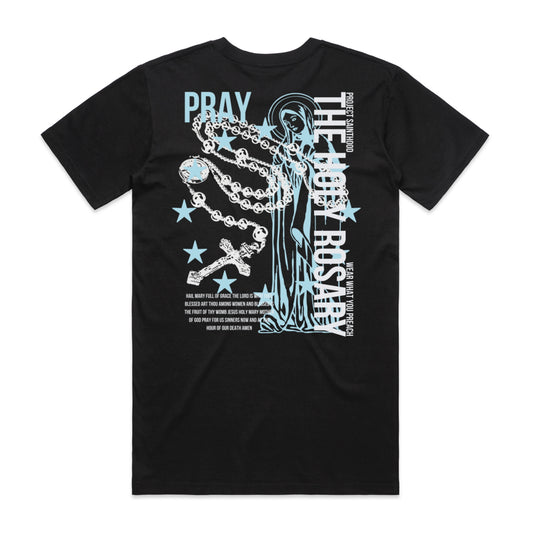 PRAY THE HOLY ROSARY ADULT TEE