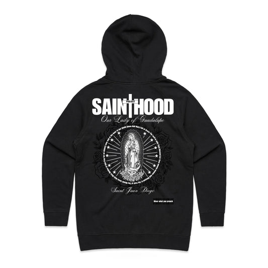 OUR LADY OF GUADALUPE HAIL MARY PRAYER ADULT HOODIE