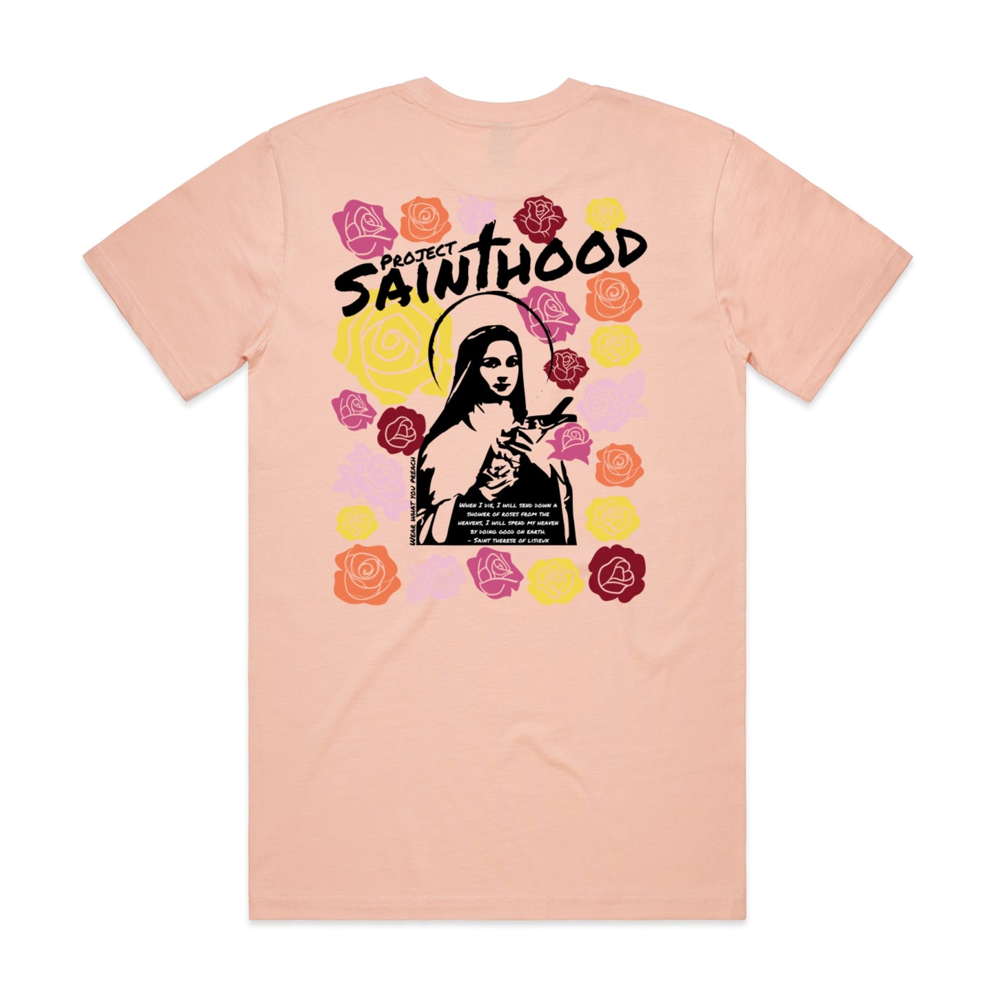 SAINT THERESE FLOWER ADULT TEE