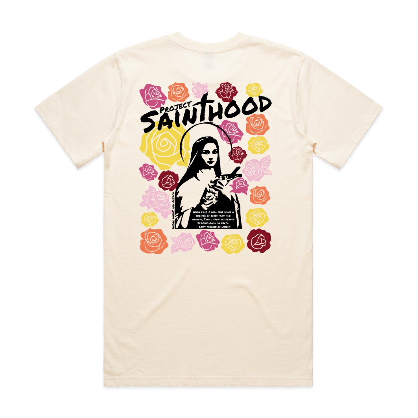 SAINT THERESE FLOWER ADULT TEE