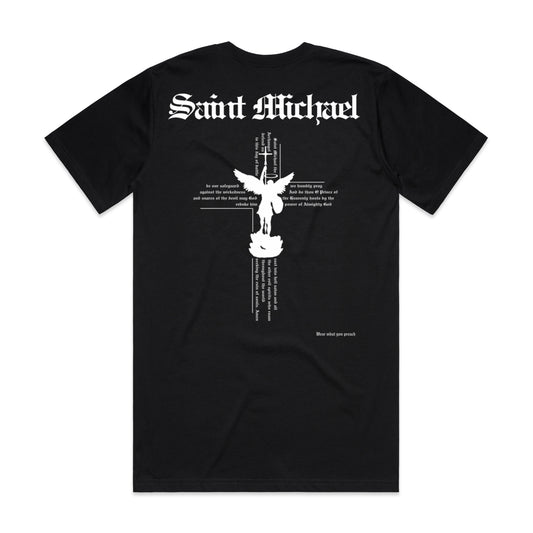 SAINT MICHEAL CROSS PRAYER ADULT TEE