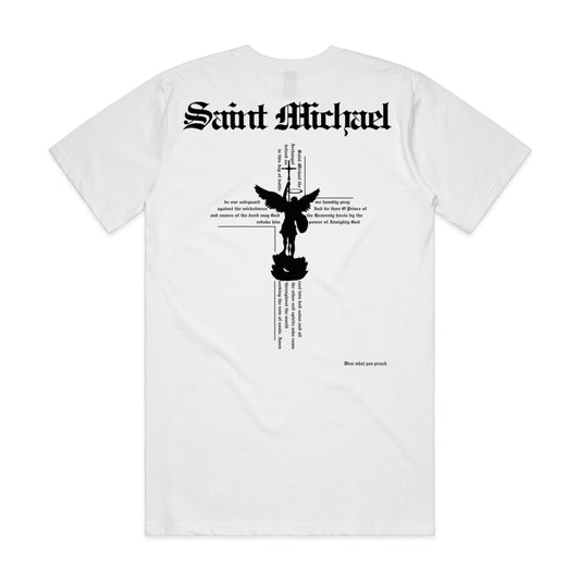 SAINT MICHEAL CROSS PRAYER ADULT TEE