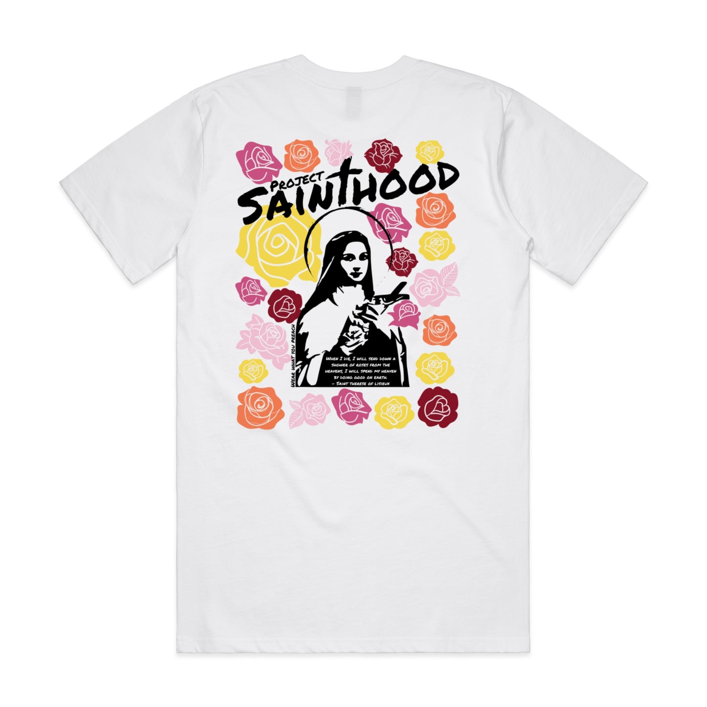 SAINT THERESE FLOWER ADULT TEE